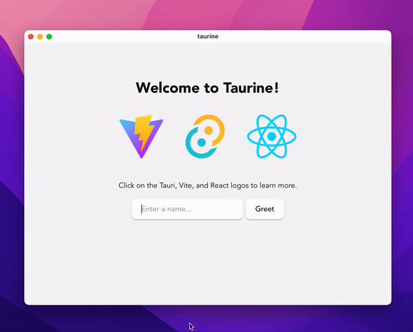 Taurine screenshot